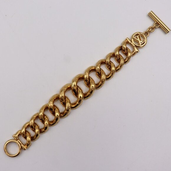 LOUIS VUITTON Brown Monogram Charm Bracelet - Picture 2 of 10